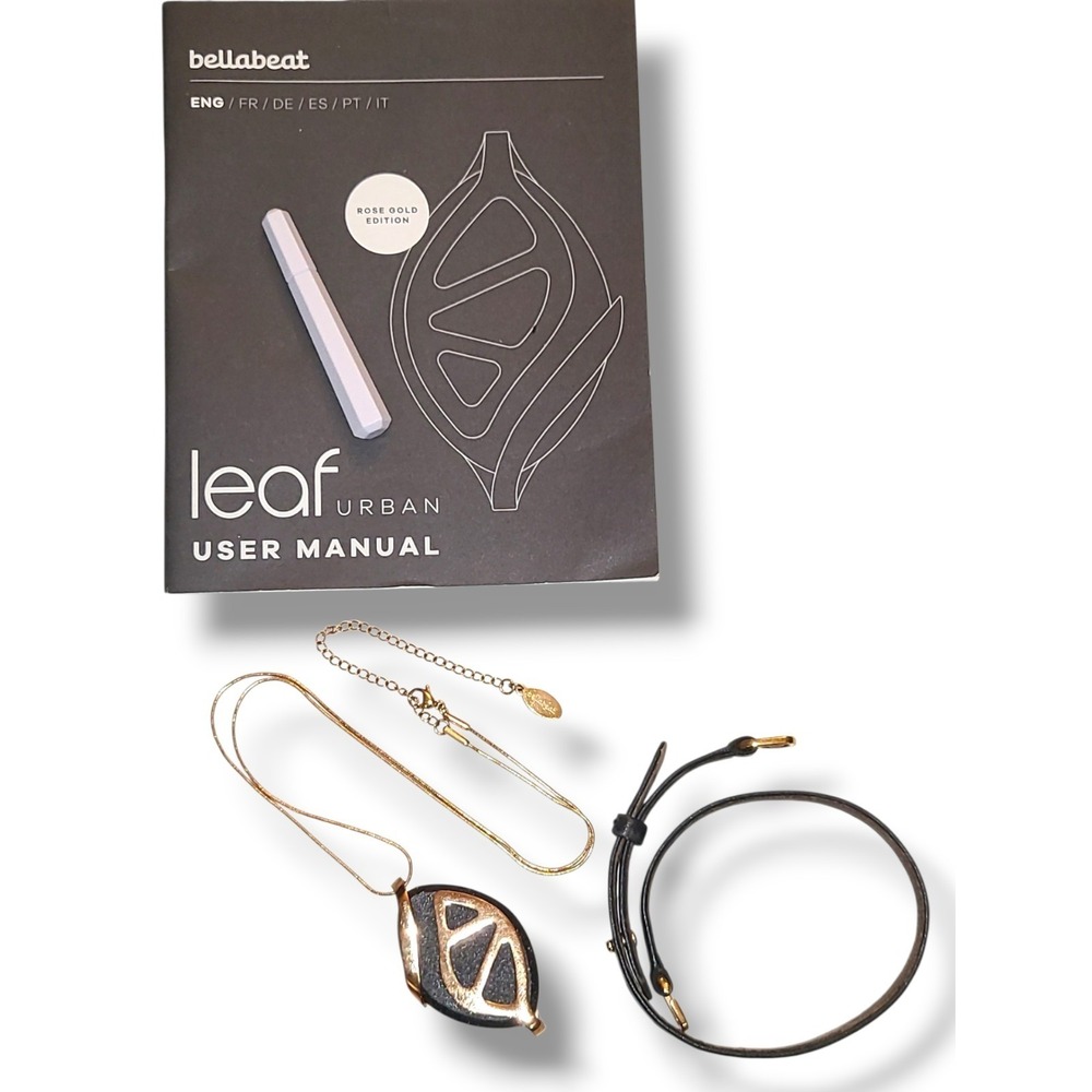 Bellabeat Leaf Urban Rose Gold Edition Smart Wellness Tracker Necklace Bracelet